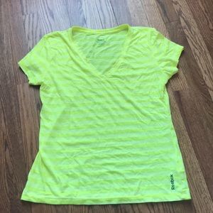 XL Neon Yellow REEBOK V-Neck